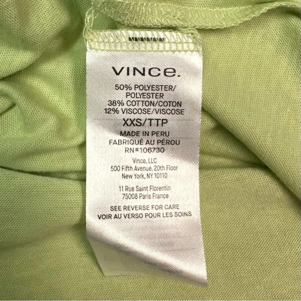 Vince Women’s Sage Green Short Sleeve Tee Size XXS